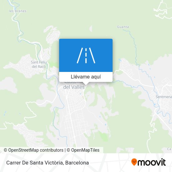 Mapa Carrer De Santa Victòria