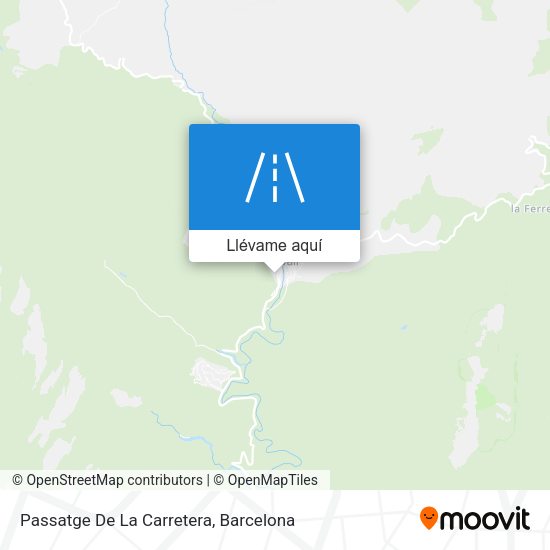 Mapa Passatge De La Carretera