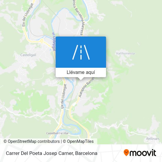 Mapa Carrer Del Poeta Josep Carner