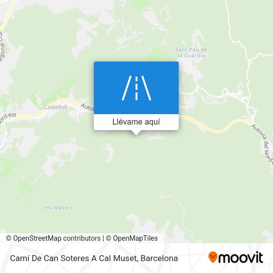Mapa Camí De Can Soteres A Cal Muset