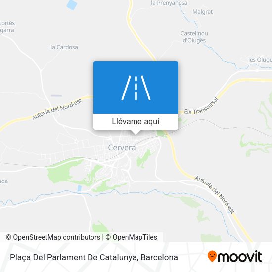Mapa Plaça Del Parlament De Catalunya