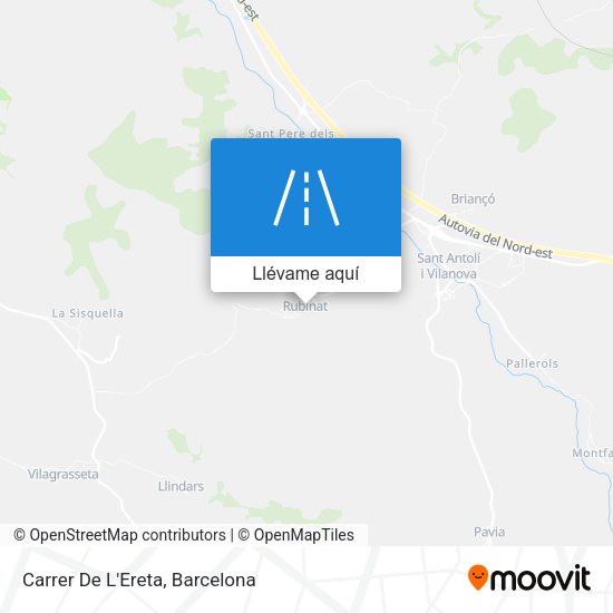 Mapa Carrer De L'Ereta