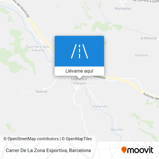 Mapa Carrer De La Zona Esportiva
