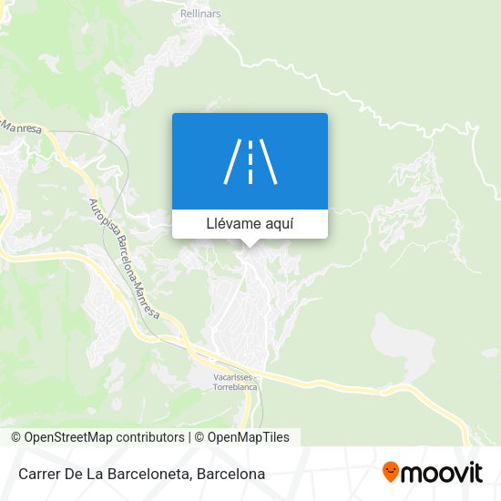 Mapa Carrer De La Barceloneta