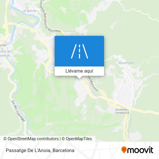 Mapa Passatge De L'Anoia