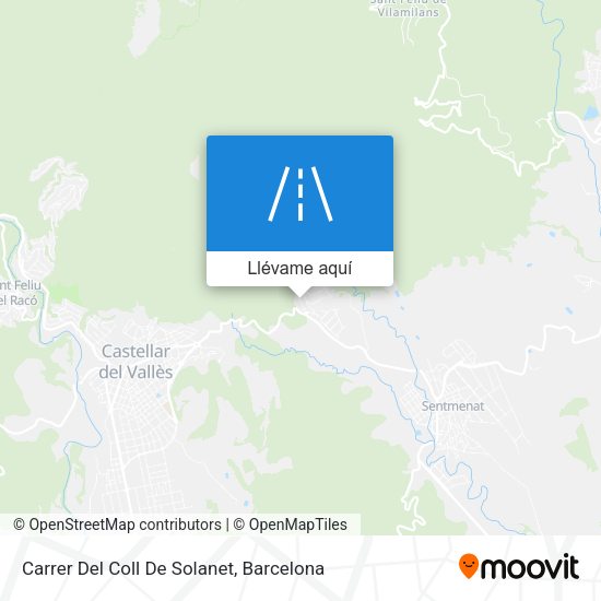 Mapa Carrer Del Coll De Solanet
