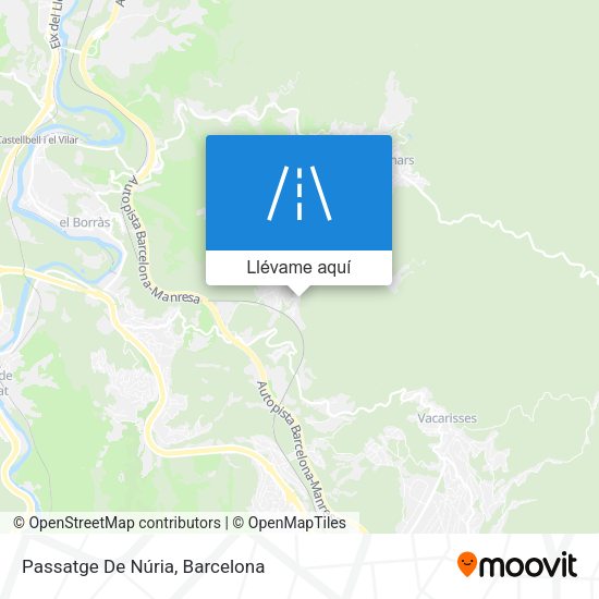Mapa Passatge De Núria