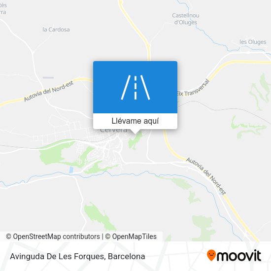 Mapa Avinguda De Les Forques