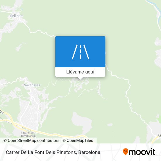 Mapa Carrer De La Font Dels Pinetons