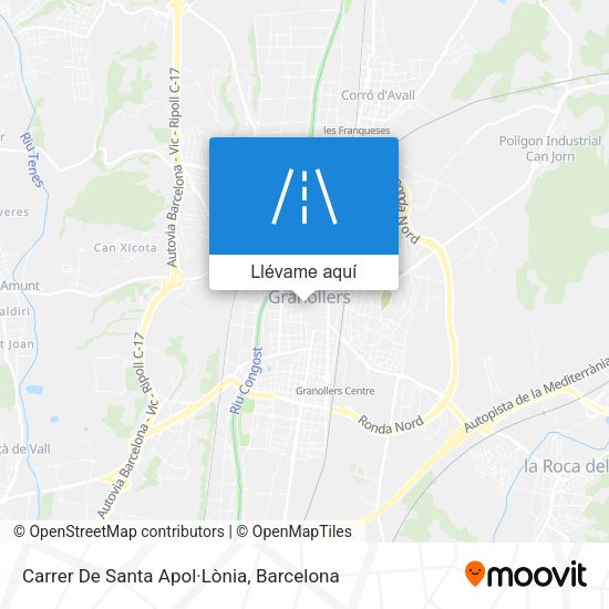Mapa Carrer De Santa Apol·Lònia