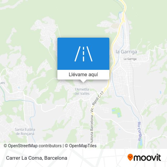 Mapa Carrer La Coma