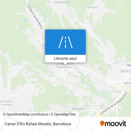 Mapa Carrer D'En Rafael Morató