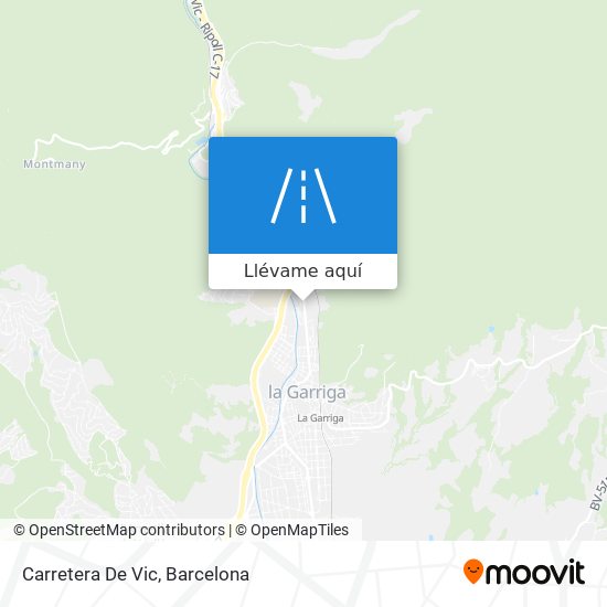 Mapa Carretera De Vic