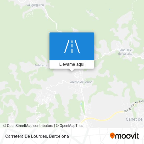 Mapa Carretera De Lourdes