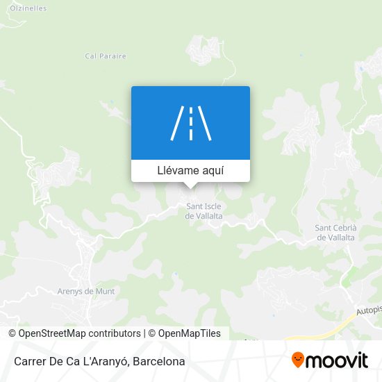 Mapa Carrer De Ca L'Aranyó