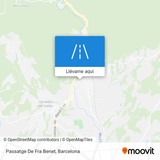 Mapa Passatge De Fra Benet