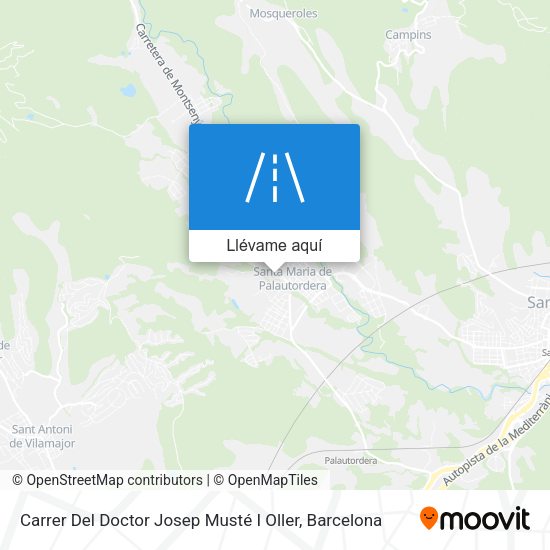 Mapa Carrer Del Doctor Josep Musté I Oller