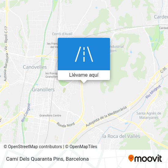 Mapa Camí Dels Quaranta Pins