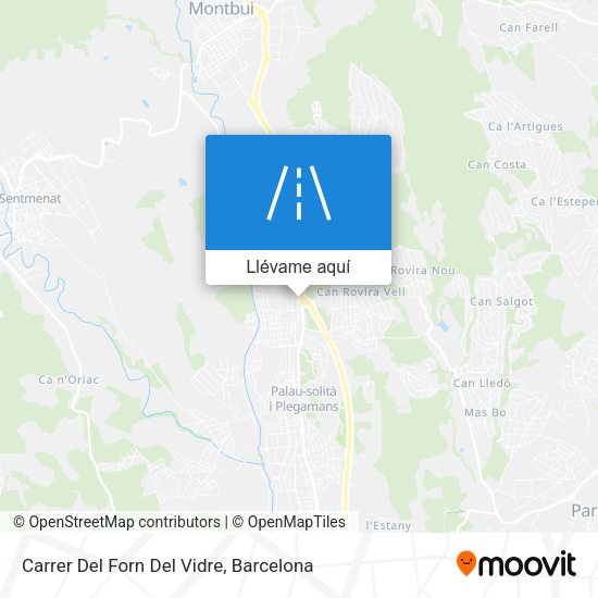 Mapa Carrer Del Forn Del Vidre