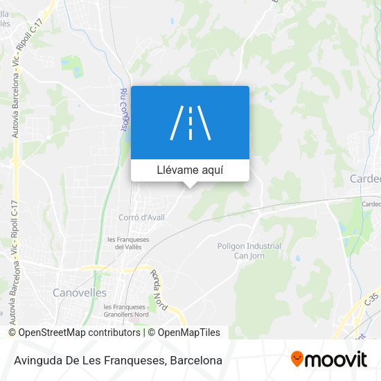 Mapa Avinguda De Les Franqueses