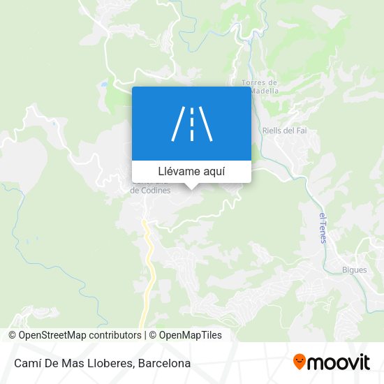 Mapa Camí De Mas Lloberes