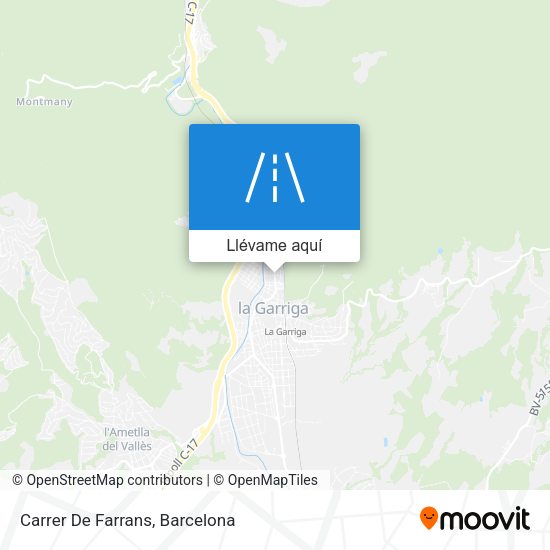Mapa Carrer De Farrans