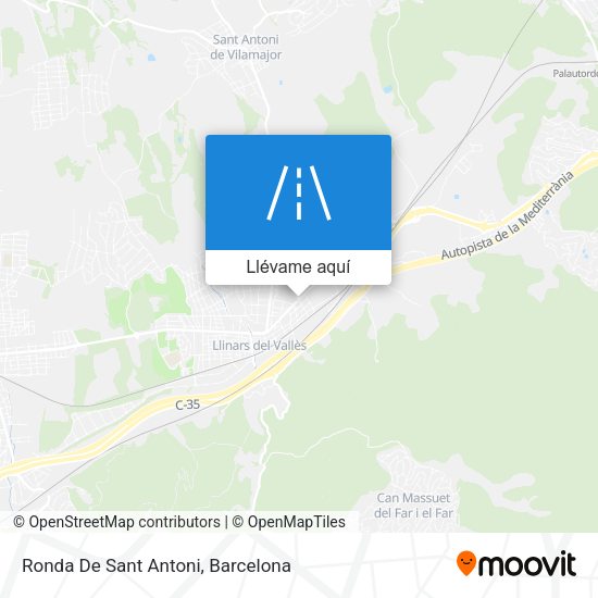 Mapa Ronda De Sant Antoni