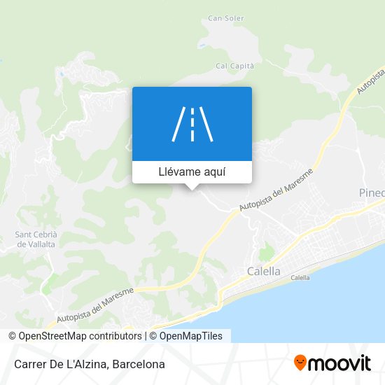 Mapa Carrer De L'Alzina