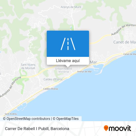 Mapa Carrer De Rabell I Pubill