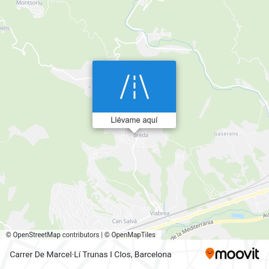 Mapa Carrer De Marcel·Lí Trunas I Clos