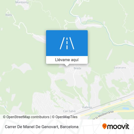 Mapa Carrer De Manel De Genovart