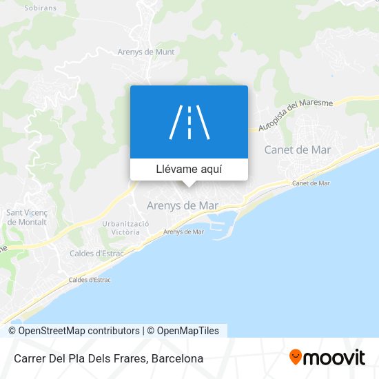 Mapa Carrer Del Pla Dels Frares