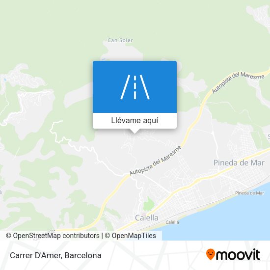 Mapa Carrer D'Amer