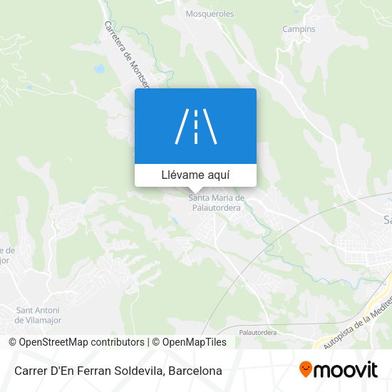 Mapa Carrer D'En Ferran Soldevila