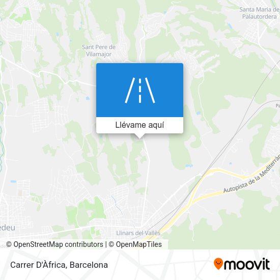 Mapa Carrer D'Àfrica