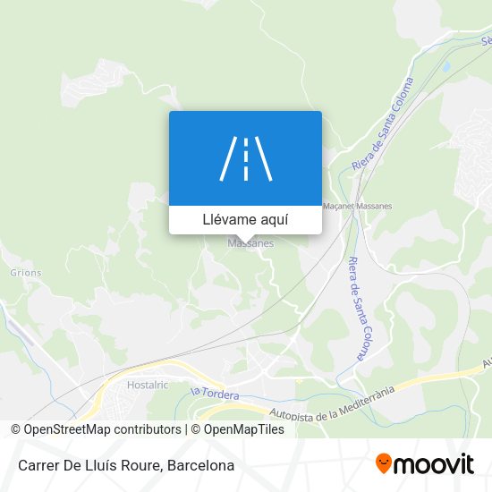 Mapa Carrer De Lluís Roure