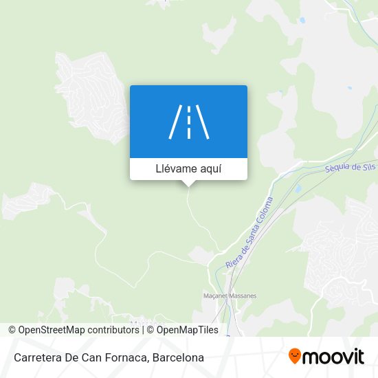 Mapa Carretera De Can Fornaca