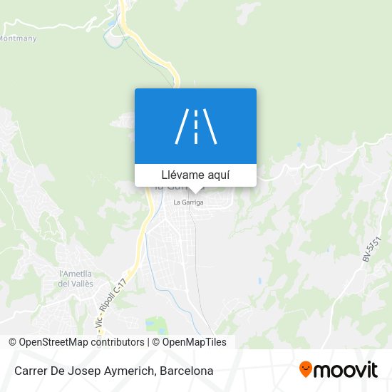 Mapa Carrer De Josep Aymerich