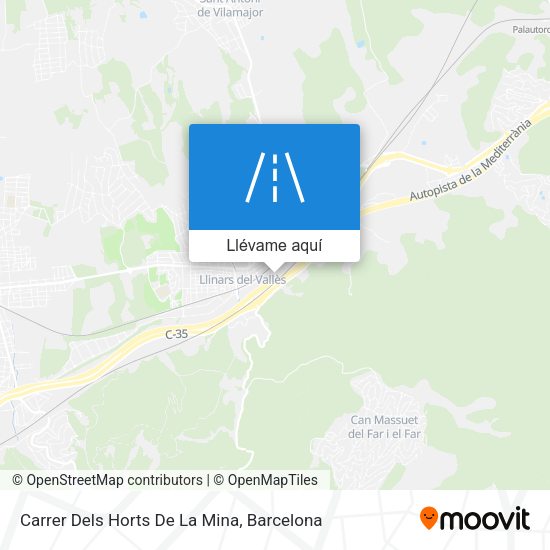 Mapa Carrer Dels Horts De La Mina