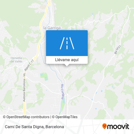 Mapa Camí De Santa Digna