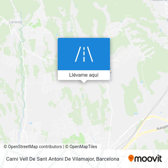 Mapa Camí Vell De Sant Antoni De Vilamajor