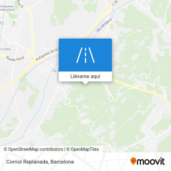 Mapa Corriol Replanada
