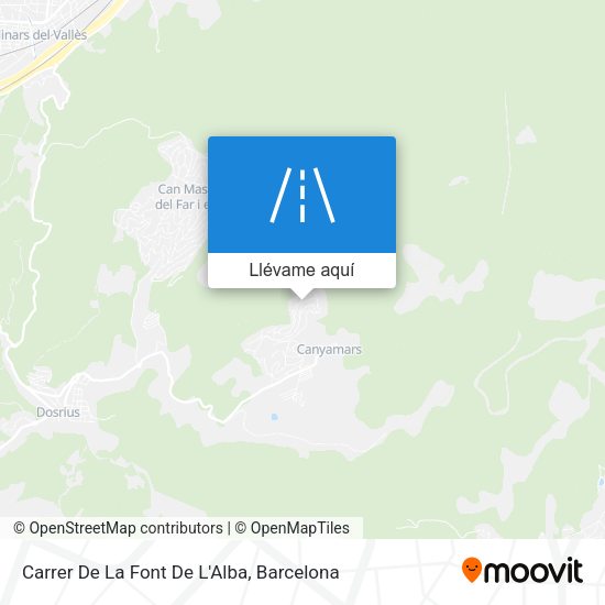 Mapa Carrer De La Font De L'Alba
