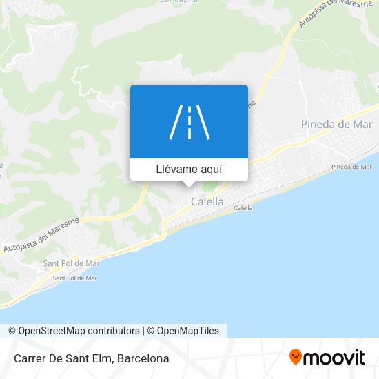 Mapa Carrer De Sant Elm