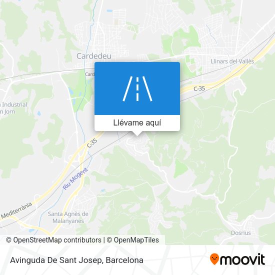 Mapa Avinguda De Sant Josep
