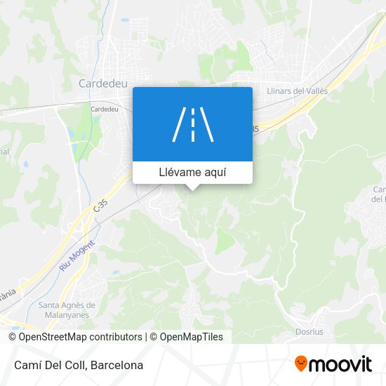 Mapa Camí Del Coll