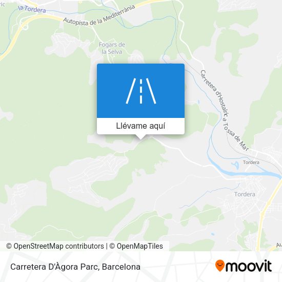 Mapa Carretera D'Àgora Parc