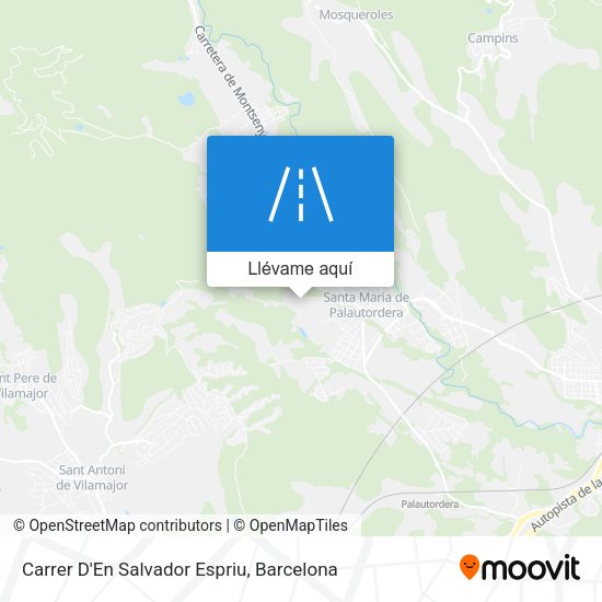 Mapa Carrer D'En Salvador Espriu