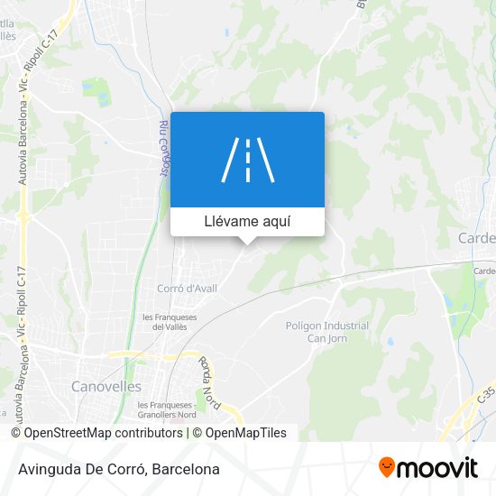 Mapa Avinguda De Corró