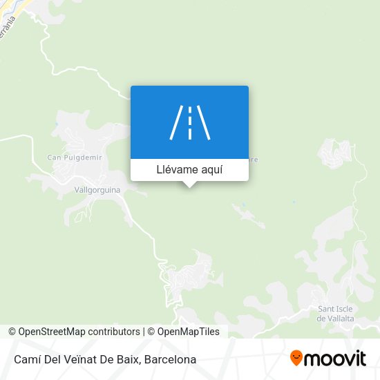 Mapa Camí Del Veïnat De Baix